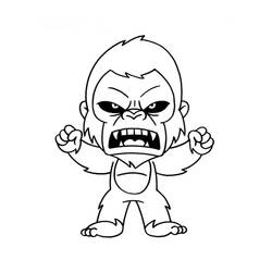 Disegno da colorare: King Kong (Supereroi e Supercattivi) #203373 - Pagine da Colorare Stampabili Gratuite