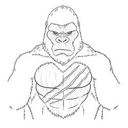 Disegno da colorare: King Kong (Supereroi e Supercattivi) #203375 - Pagine da Colorare Stampabili Gratuite