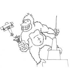 Disegno da colorare: King Kong (Supereroi e Supercattivi) #203376 - Pagine da Colorare Stampabili Gratuite