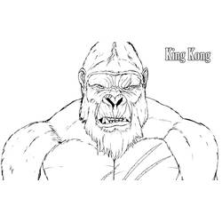 Disegno da colorare: King Kong (Supereroi e Supercattivi) #203377 - Pagine da Colorare Stampabili Gratuite