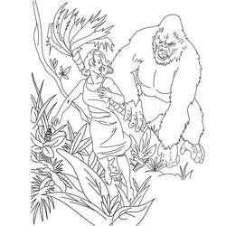 Disegno da colorare: King Kong (Supereroi e Supercattivi) #203380 - Pagine da Colorare Stampabili Gratuite