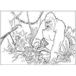 Disegno da colorare: King Kong (Supereroi e Supercattivi) #203383 - Pagine da Colorare Stampabili Gratuite