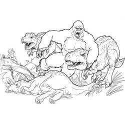 Disegno da colorare: King Kong (Supereroi e Supercattivi) #203384 - Pagine da Colorare Stampabili Gratuite