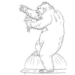 Disegno da colorare: King Kong (Supereroi e Supercattivi) #203388 - Pagine da Colorare Stampabili Gratuite