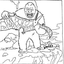 Disegno da colorare: King Kong (Supereroi e Supercattivi) #203390 - Pagine da Colorare Stampabili Gratuite