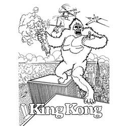 Disegno da colorare: King Kong (Supereroi e Supercattivi) #203391 - Pagine da Colorare Stampabili Gratuite