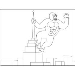 Disegno da colorare: King Kong (Supereroi e Supercattivi) #203392 - Pagine da Colorare Stampabili Gratuite