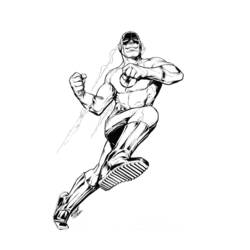 Disegno da colorare: Lampo (Supereroi e Supercattivi) #83358 - Pagine da Colorare Stampabili Gratuite