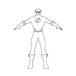 Disegno da colorare: Lampo (Supereroi e Supercattivi) #83366 - Pagine da Colorare Stampabili Gratuite