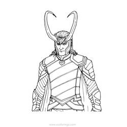 Disegno da colorare: Loki (Supereroi e Supercattivi) #172535 - Pagine da Colorare Stampabili Gratuite