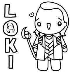 Disegno da colorare: Loki (Supereroi e Supercattivi) #172538 - Pagine da Colorare Stampabili Gratuite