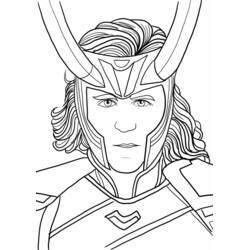 Disegno da colorare: Loki (Supereroi e Supercattivi) #172542 - Pagine da Colorare Stampabili Gratuite