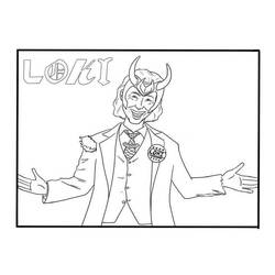 Disegno da colorare: Loki (Supereroi e Supercattivi) #172543 - Pagine da Colorare Stampabili Gratuite
