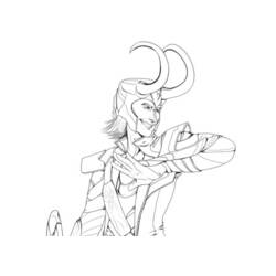 Disegno da colorare: Loki (Supereroi e Supercattivi) #172544 - Pagine da Colorare Stampabili Gratuite