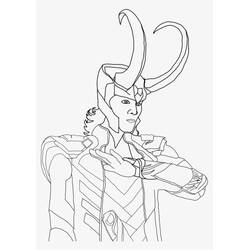 Disegno da colorare: Loki (Supereroi e Supercattivi) #172546 - Pagine da Colorare Stampabili Gratuite