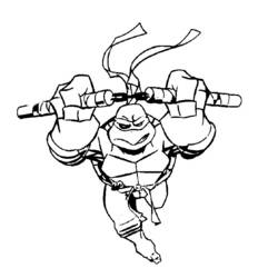 Disegno da colorare: Ninja Turtles (Supereroi e Supercattivi) #75358 - Pagine da Colorare Stampabili Gratuite