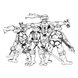 Disegno da colorare: Ninja Turtles (Supereroi e Supercattivi) #75365 - Pagine da Colorare Stampabili Gratuite