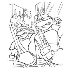 Disegno da colorare: Ninja Turtles (Supereroi e Supercattivi) #75419 - Pagine da Colorare Stampabili Gratuite