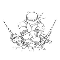Disegno da colorare: Ninja Turtles (Supereroi e Supercattivi) #75541 - Pagine da Colorare Stampabili Gratuite