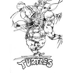 Disegno da colorare: Ninja Turtles (Supereroi e Supercattivi) #75556 - Pagine da Colorare Stampabili Gratuite