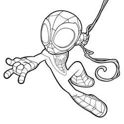 Disegni da colorare: Spidey e His Amazing Friends - Pagine da Colorare Stampabili Gratuite