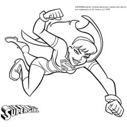 Disegno da colorare: Supergirl (Supereroi e Supercattivi) #83926 - Pagine da Colorare Stampabili Gratuite