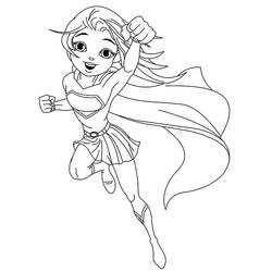 Disegno da colorare: Supergirl (Supereroi e Supercattivi) #83928 - Pagine da Colorare Stampabili Gratuite
