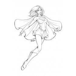 Disegno da colorare: Supergirl (Supereroi e Supercattivi) #83929 - Pagine da Colorare Stampabili Gratuite