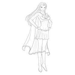 Disegno da colorare: Supergirl (Supereroi e Supercattivi) #83933 - Pagine da Colorare Stampabili Gratuite