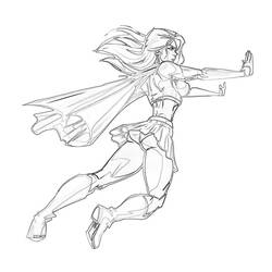 Disegno da colorare: Supergirl (Supereroi e Supercattivi) #83936 - Pagine da Colorare Stampabili Gratuite