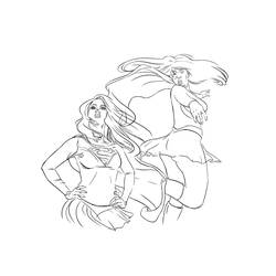 Disegno da colorare: Supergirl (Supereroi e Supercattivi) #83951 - Pagine da Colorare Stampabili Gratuite