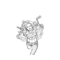 Disegno da colorare: Supergirl (Supereroi e Supercattivi) #83958 - Pagine da Colorare Stampabili Gratuite
