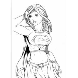 Disegno da colorare: Supergirl (Supereroi e Supercattivi) #84010 - Pagine da Colorare Stampabili Gratuite