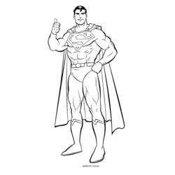 Disegni da colorare: Superman - Pagine da Colorare Stampabili Gratuite