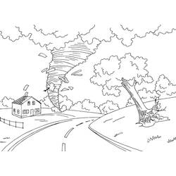Disegni da colorare: Tempesta - Pagine da Colorare Stampabili Gratuite