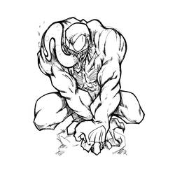 Disegni da colorare: Venom - Pagine da Colorare Stampabili Gratuite
