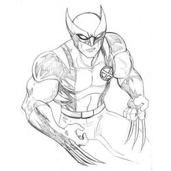 Disegno da colorare: Wolverine (Supereroi e Supercattivi) #74836 - Pagine da Colorare Stampabili Gratuite