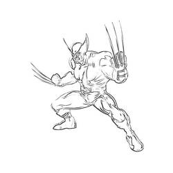 Disegno da colorare: Wolverine (Supereroi e Supercattivi) #74840 - Pagine da Colorare Stampabili Gratuite