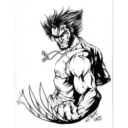 Disegno da colorare: Wolverine (Supereroi e Supercattivi) #74842 - Pagine da Colorare Stampabili Gratuite