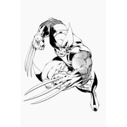 Disegno da colorare: Wolverine (Supereroi e Supercattivi) #74843 - Pagine da Colorare Stampabili Gratuite