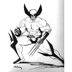 Disegno da colorare: Wolverine (Supereroi e Supercattivi) #74844 - Pagine da Colorare Stampabili Gratuite