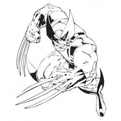 Disegno da colorare: Wolverine (Supereroi e Supercattivi) #74845 - Pagine da Colorare Stampabili Gratuite