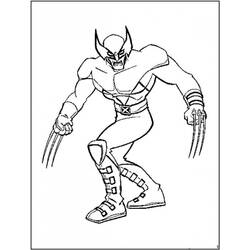Disegno da colorare: Wolverine (Supereroi e Supercattivi) #74846 - Pagine da Colorare Stampabili Gratuite