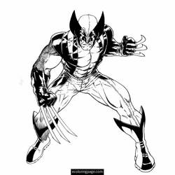 Disegno da colorare: Wolverine (Supereroi e Supercattivi) #74848 - Pagine da Colorare Stampabili Gratuite