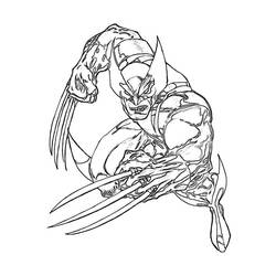 Disegno da colorare: Wolverine (Supereroi e Supercattivi) #74850 - Pagine da Colorare Stampabili Gratuite