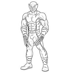 Disegno da colorare: Wolverine (Supereroi e Supercattivi) #74854 - Pagine da Colorare Stampabili Gratuite