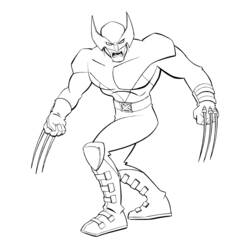 Disegno da colorare: Wolverine (Supereroi e Supercattivi) #74856 - Pagine da Colorare Stampabili Gratuite