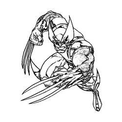 Disegno da colorare: Wolverine (Supereroi e Supercattivi) #74865 - Pagine da Colorare Stampabili Gratuite
