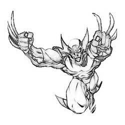 Disegno da colorare: Wolverine (Supereroi e Supercattivi) #74882 - Pagine da Colorare Stampabili Gratuite