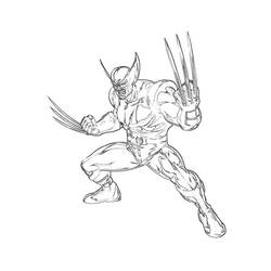 Disegno da colorare: Wolverine (Supereroi e Supercattivi) #74885 - Pagine da Colorare Stampabili Gratuite
